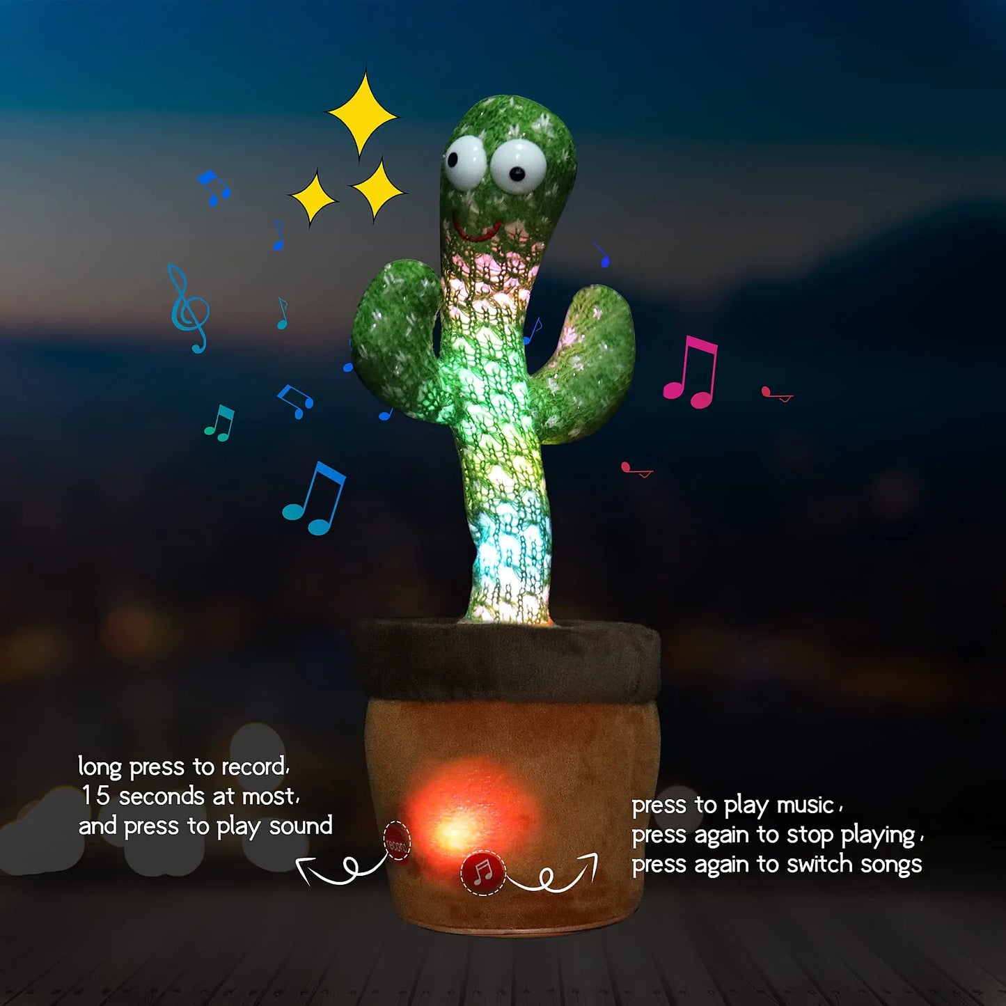 GLOSIFLY™-Cacto Dancing Cactus Plush Toy
