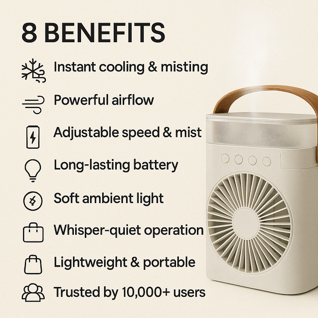 GLOSIFLY™-Ice Air Cooling Fan