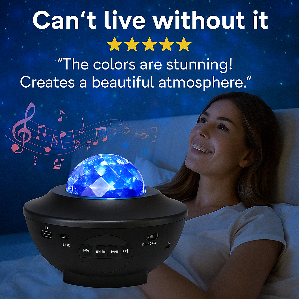 GLOSIFLY™-Galaxy Projector Lamp
