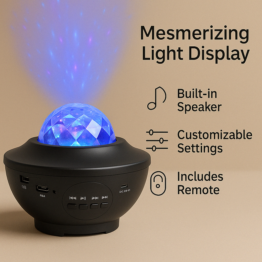 GLOSIFLY™-Galaxy Projector Lamp