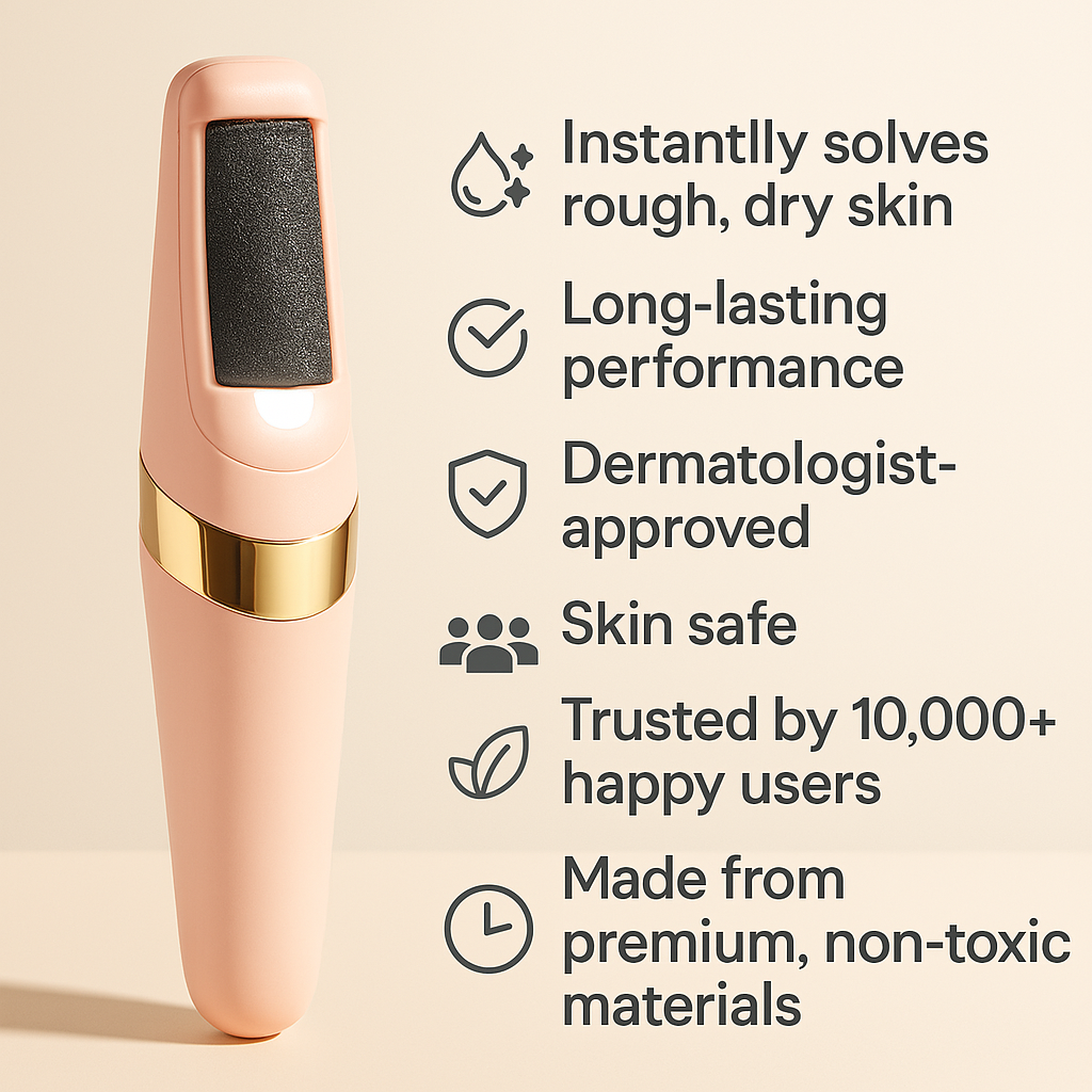 JabalX™-Electric-Hard-Skin-Remover-Foot-Callus-Remover- Electric-Foot-File-Rechargeable- Dead-Skin-Remover-for-Feet- Electric-Pedicure-Kit-Professional- Feet-Care.
JabalX™ – جهاز كهربائي لإزال-الجلد القاسي من القدمين – مزيل مسامير القدم الكهربائي – مبرد قدم كهربائي قابل لإعادة الشحن – مزيل الجلد الميت للقدمين – مجموعة باديكير كهربائية احترافية للعناية بالقدمين