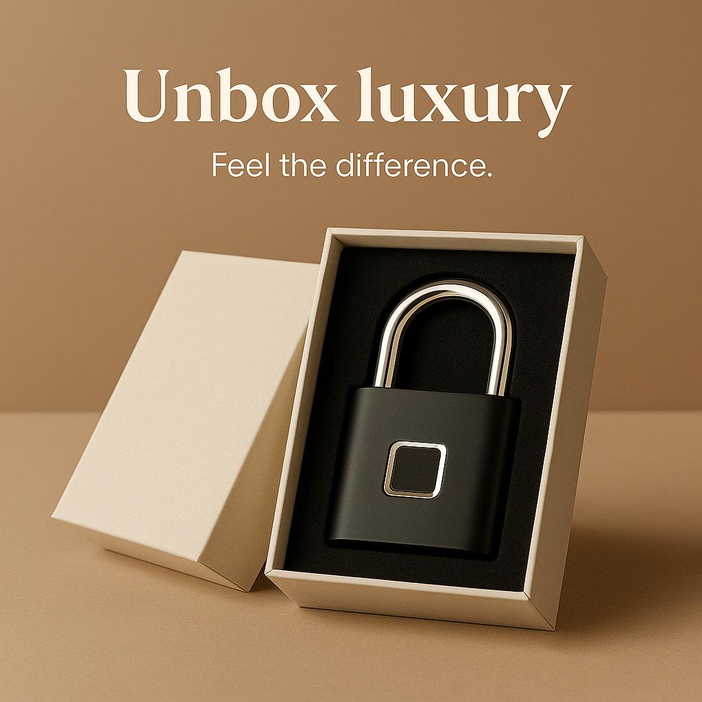 GLOSIFLY™-Smart biometric Anti-Theft Padlock | Bluetooth-Enabled & Keyless