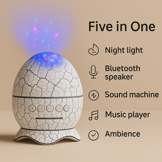 GLOSIFLY™-Dinosaur Egg Galaxy Star Projector
