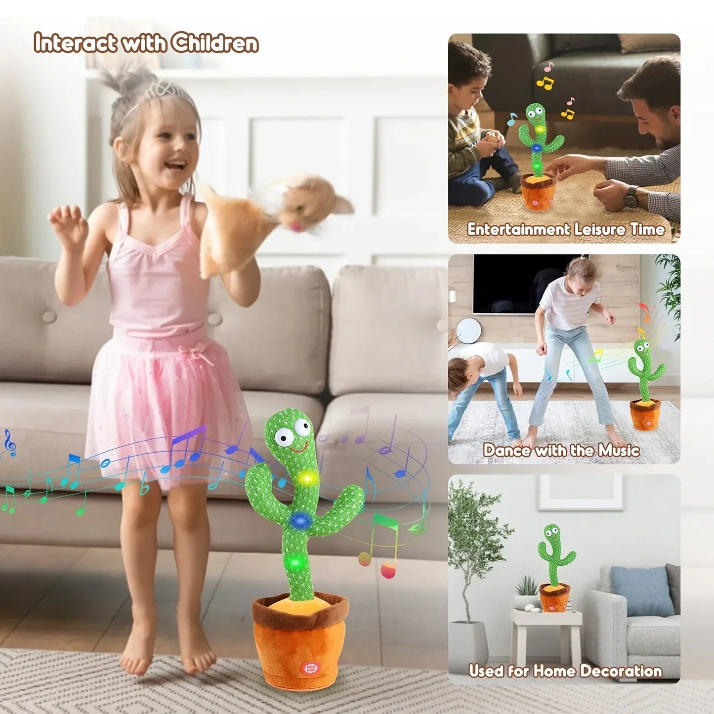 GLOSIFLY™-Cacto Dancing Cactus Plush Toy
