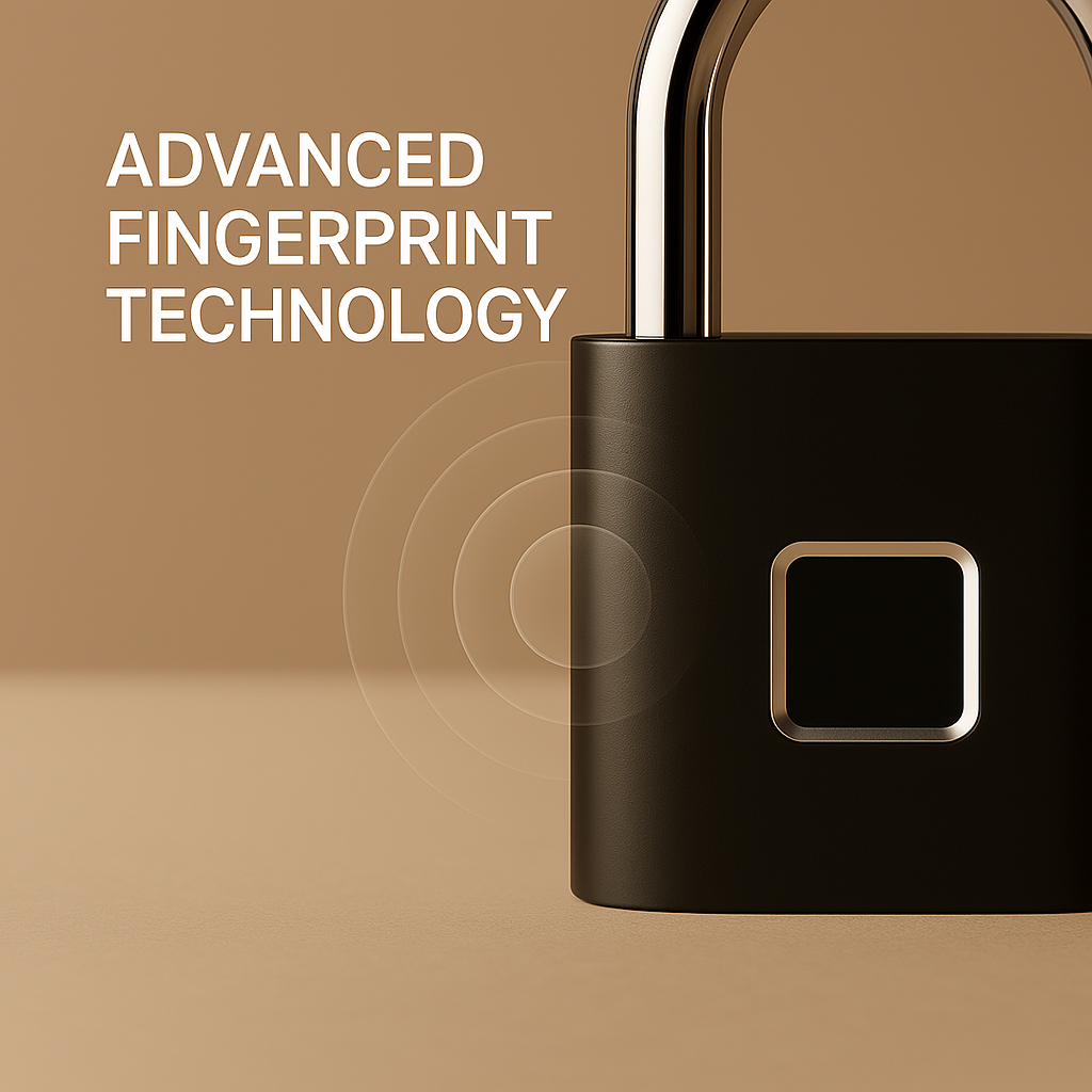GLOSIFLY™-Smart biometric Anti-Theft Padlock | Bluetooth-Enabled & Keyless