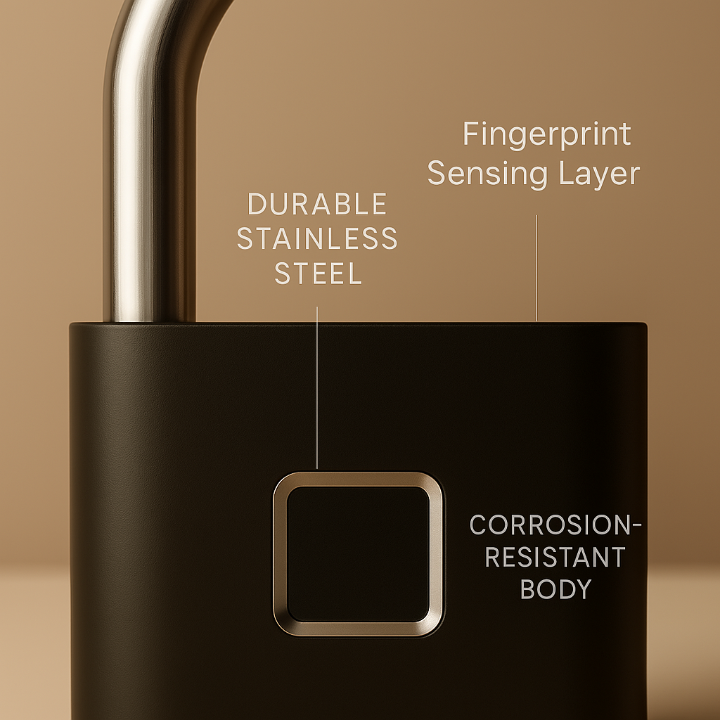 GLOSIFLY™-Smart biometric Anti-Theft Padlock | Bluetooth-Enabled & Keyless