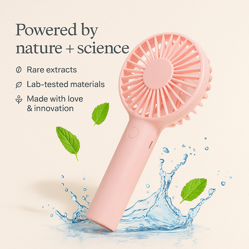 GLOSIFLY™-Portable Handheld Mini Rechargeable Fan