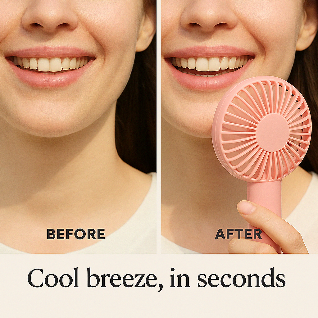 GLOSIFLY™-Portable Handheld Mini Rechargeable Fan