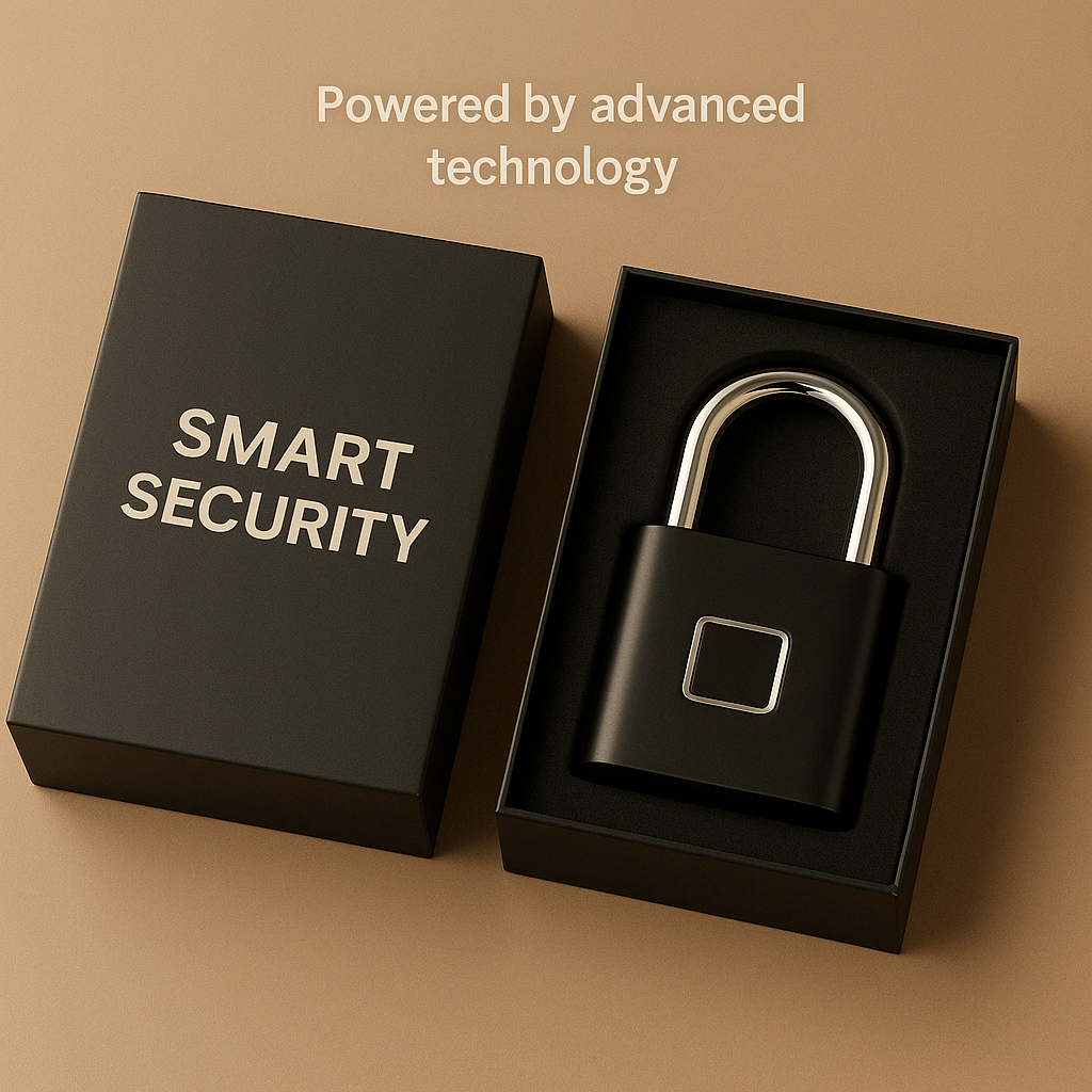 GLOSIFLY™-Smart biometric Anti-Theft Padlock | Bluetooth-Enabled & Keyless